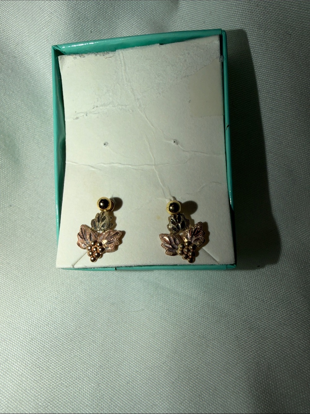 Black Hills Gold-Tone Leaf Cluster Stud Earrings - Women's Jewelry